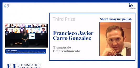 Francisco Javier Carro, galardonado en los Premios Humanidades de la Fundación IE 2020